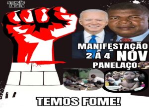 CONVOCAÇÃO PARA MANIFESTAÇÃO DE PANELAÇOS, ÀS 20H DE ANGOLA