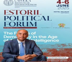 PRESIDENTE ADALBERTO COSTA JÚNIOR ENTRE OS ORADORES DO ESTORIL POLITICAL FORUM 2025