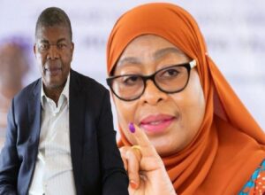 PRESIDENTE JOÃO LOURENÇO FELICITA SAMIA SULUHU HASSAN PELA SUA REEILEÇÃO À CHEFE DE ESTADO DA TANZÂNIA