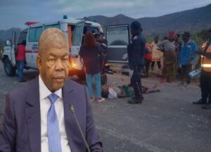 JOÃO LOURENÇO CONSTERNADO COM VÍTIMAS DO ACIDENTE DE VIAÇÃO NO CUANZA-SUL